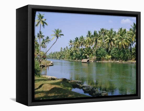 The Backwaters at Chavara, Kerala State, India, Asia-Jenny Pate-Framed Premier Image Canvas