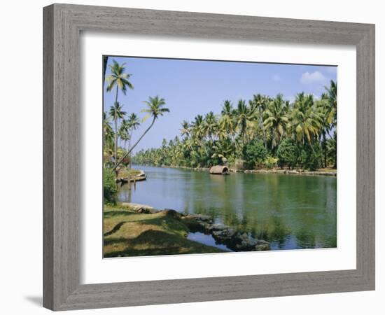The Backwaters at Chavara, Kerala State, India, Asia-Jenny Pate-Framed Photographic Print