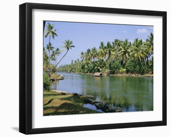 The Backwaters at Chavara, Kerala State, India, Asia-Jenny Pate-Framed Photographic Print