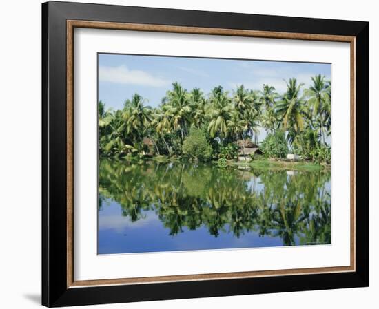 The Backwaters Near Kumarakom, Kerala State, India, Asia-Jenny Pate-Framed Photographic Print