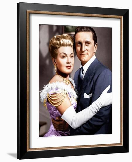 THE BAD AND THE BEAUTIFUL, from left: Lana Turner, Kirk Douglas, 1952-null-Framed Photo