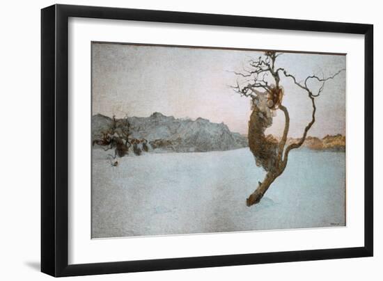 The Bad Mothers, 1894 (Oil on Canvas)-Giovanni Segantini-Framed Giclee Print