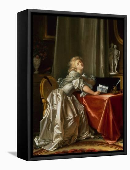 The Bad News (Oil on Canvas)-Jean-Honore Fragonard-Framed Premier Image Canvas