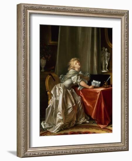 The Bad News (Oil on Canvas)-Jean-Honore Fragonard-Framed Giclee Print