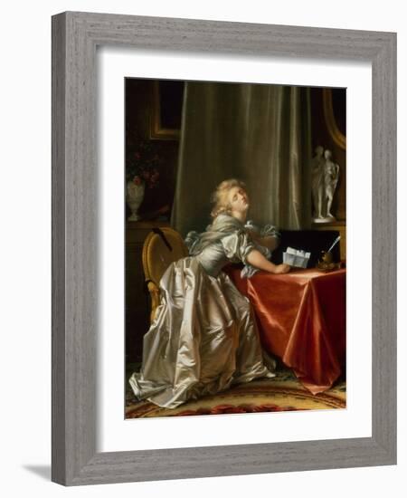 The Bad News (Oil on Canvas)-Jean-Honore Fragonard-Framed Giclee Print