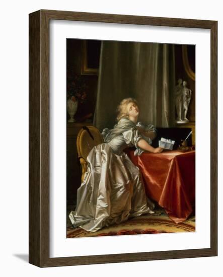 The Bad News (Oil on Canvas)-Jean-Honore Fragonard-Framed Giclee Print