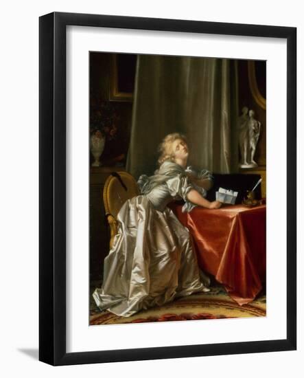 The Bad News (Oil on Canvas)-Jean-Honore Fragonard-Framed Giclee Print