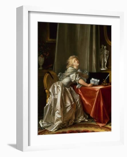 The Bad News (Oil on Canvas)-Jean-Honore Fragonard-Framed Giclee Print