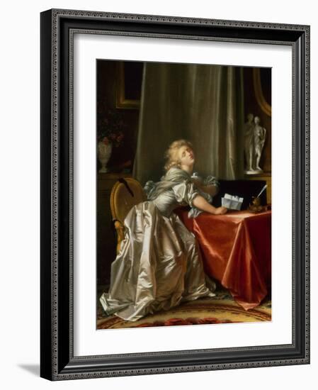 The Bad News (Oil on Canvas)-Jean-Honore Fragonard-Framed Giclee Print