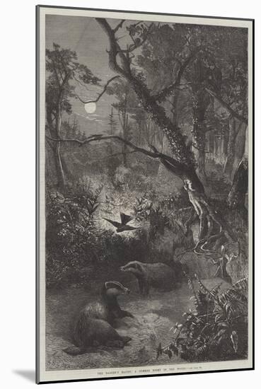 The Badger's Haunt, a Summer Night in the Woods-George Bouverie Goddard-Mounted Giclee Print