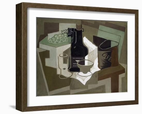 The Bag of Coffee, 1920 (Oil on Canvas)-Juan Gris-Framed Giclee Print