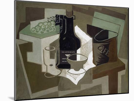 The Bag of Coffee, 1920 (Oil on Canvas)-Juan Gris-Mounted Giclee Print