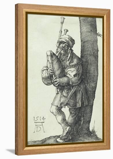 The Bagpiper, 1514-Albrecht Dürer-Framed Premier Image Canvas