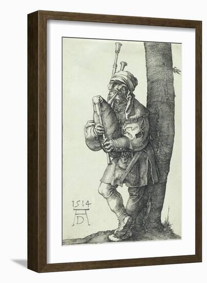 The Bagpiper, 1514-Albrecht Dürer-Framed Giclee Print