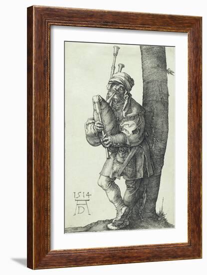 The Bagpiper, 1514-Albrecht Dürer-Framed Giclee Print