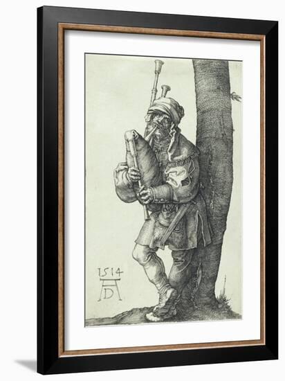 The Bagpiper, 1514-Albrecht Dürer-Framed Giclee Print