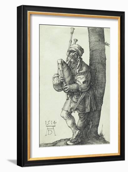 The Bagpiper, 1514-Albrecht Dürer-Framed Giclee Print