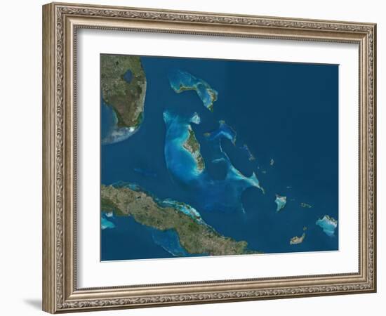 The Bahamas, Satellite Image-null-Framed Photographic Print