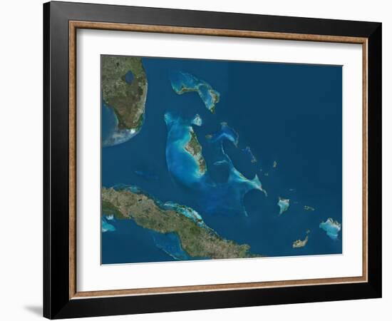 The Bahamas, Satellite Image-null-Framed Photographic Print