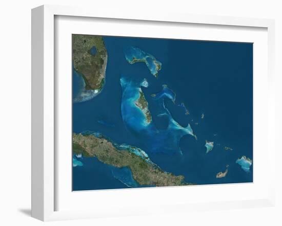 The Bahamas, Satellite Image-null-Framed Photographic Print