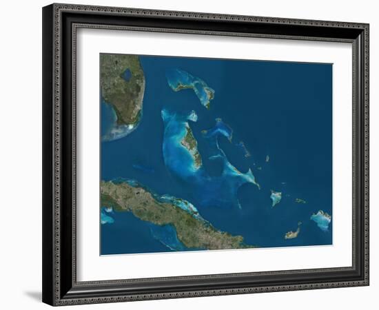 The Bahamas, Satellite Image-null-Framed Photographic Print