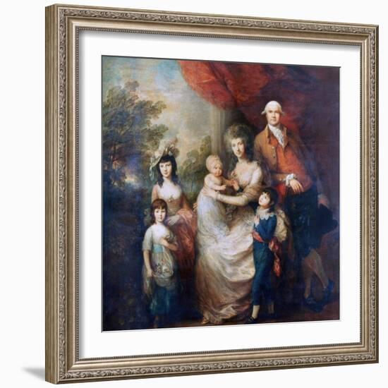 The Baillie Family, C1784-Thomas Gainsborough-Framed Giclee Print