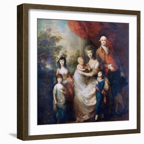 The Baillie Family, C1784-Thomas Gainsborough-Framed Giclee Print