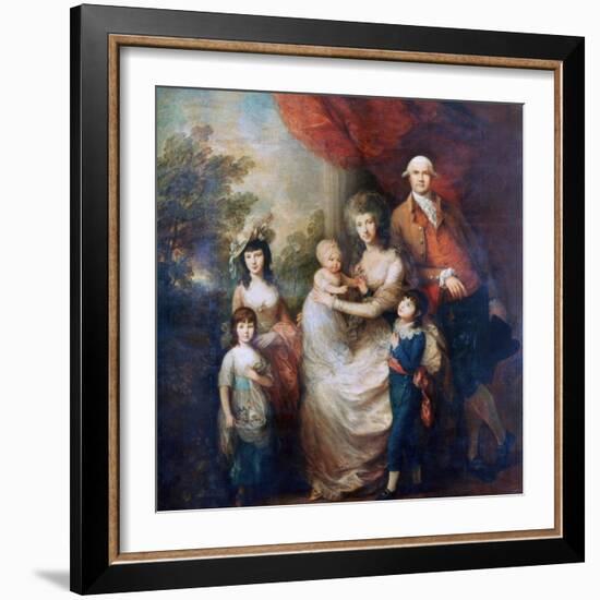 The Baillie Family, C1784-Thomas Gainsborough-Framed Giclee Print
