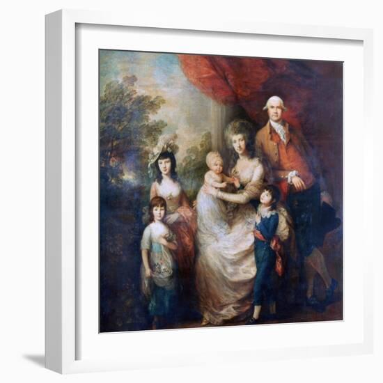 The Baillie Family, C1784-Thomas Gainsborough-Framed Giclee Print