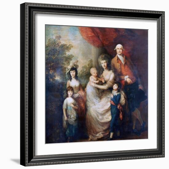 The Baillie Family, C1784-Thomas Gainsborough-Framed Giclee Print