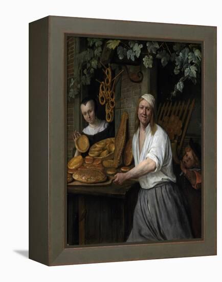 The Baker Arent Oostwaard and his Wife Catherina Keizerswaard. 1658-Jan Steen-Framed Premier Image Canvas