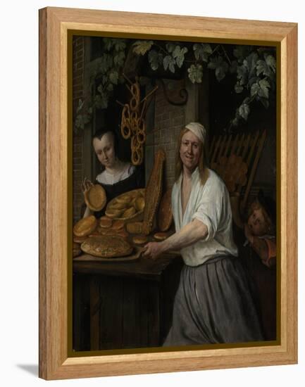 The Baker Arent Oostwaard and His Wife Catherina Keizerswaard, 1658-Jan Havicksz. Steen-Framed Premier Image Canvas