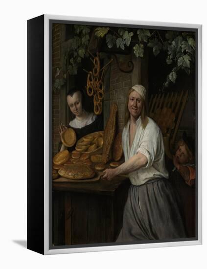 The Baker Arent Oostwaard and His Wife Catherina Keizerswaard, 1658-Jan Havicksz. Steen-Framed Premier Image Canvas