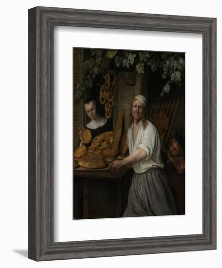 The Baker Arent Oostwaard and His Wife Catherina Keizerswaard, 1658-Jan Havicksz. Steen-Framed Giclee Print