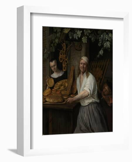 The Baker Arent Oostwaard and His Wife Catherina Keizerswaard, 1658-Jan Havicksz. Steen-Framed Giclee Print