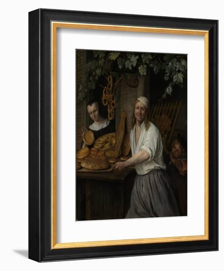 The Baker Arent Oostwaard and His Wife Catherina Keizerswaard, 1658-Jan Havicksz. Steen-Framed Giclee Print