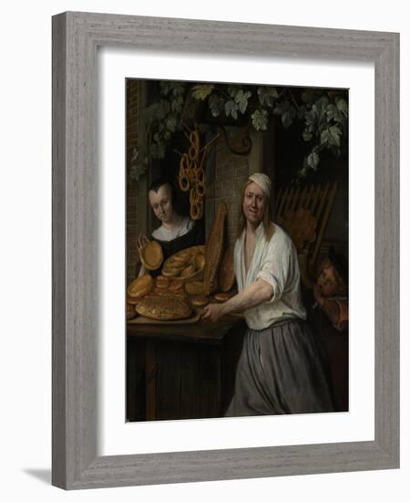 The Baker Arent Oostwaard and His Wife Catherina Keizerswaard, 1658-Jan Havicksz. Steen-Framed Giclee Print