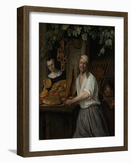 The Baker Arent Oostwaard and His Wife Catherina Keizerswaard, 1658-Jan Havicksz. Steen-Framed Giclee Print