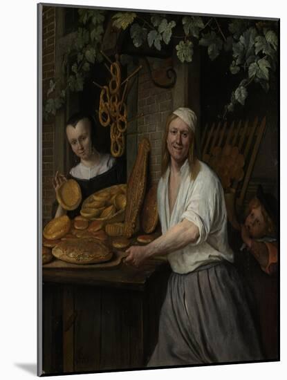 The Baker Arent Oostwaard and His Wife Catherina Keizerswaard, 1658-Jan Havicksz. Steen-Mounted Giclee Print