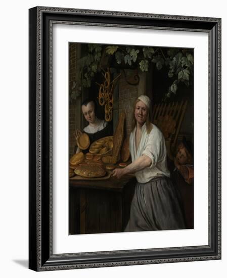 The Baker Arent Oostwaard and His Wife Catherina Keizerswaard, 1658-Jan Havicksz. Steen-Framed Giclee Print