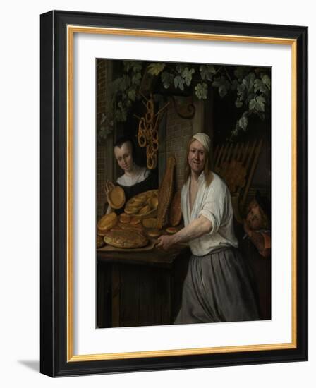 The Baker Arent Oostwaard and His Wife Catherina Keizerswaard, 1658-Jan Havicksz. Steen-Framed Giclee Print