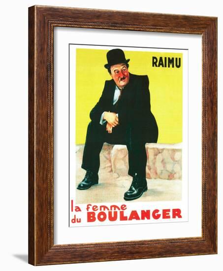 THE BAKER'S WIFE, (aka LA FEMME DU BOULANGER), French poster art, Raimu, 1938-null-Framed Art Print