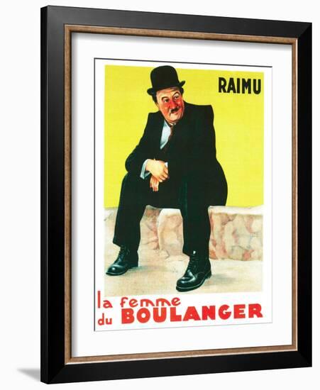 THE BAKER'S WIFE, (aka LA FEMME DU BOULANGER), French poster art, Raimu, 1938-null-Framed Art Print