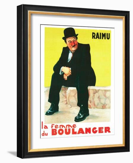 THE BAKER'S WIFE, (aka LA FEMME DU BOULANGER), French poster art, Raimu, 1938-null-Framed Art Print