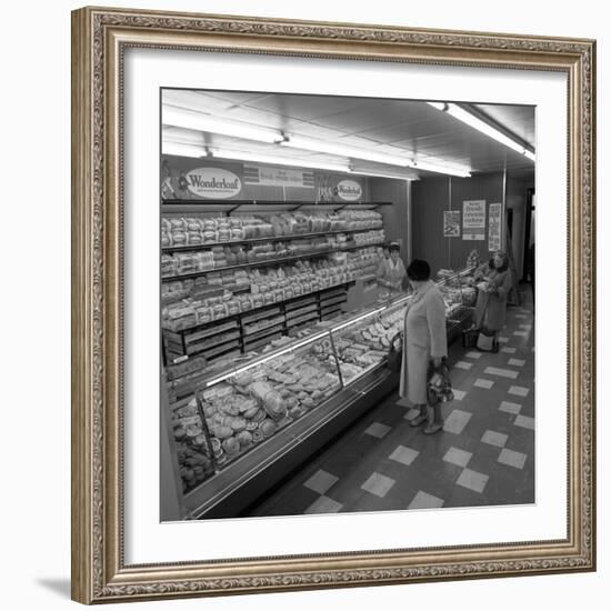 The Bakery Counter at the Asda Supermarket in Rotherham, South Yorkshire, 1969-Michael Walters-Framed Photographic Print