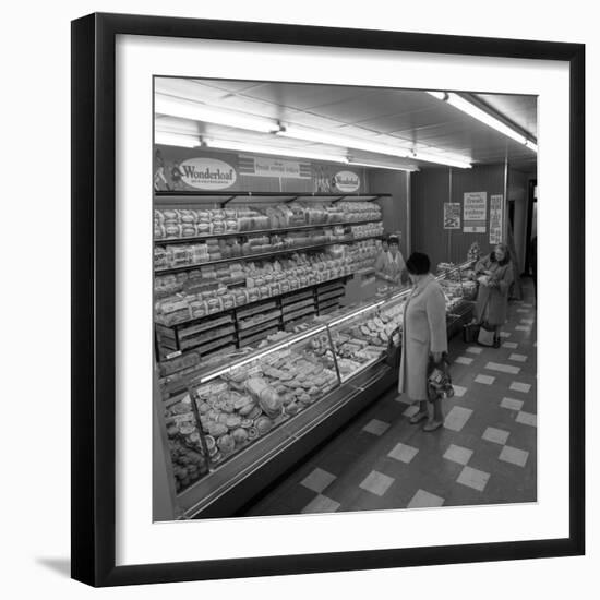 The Bakery Counter at the Asda Supermarket in Rotherham, South Yorkshire, 1969-Michael Walters-Framed Photographic Print