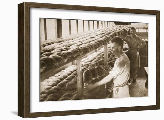 The Bakery, Eastcote, Illustration from 'German Prisoners in Great Britain' (Photogravure)-English Photographer-Framed Giclee Print