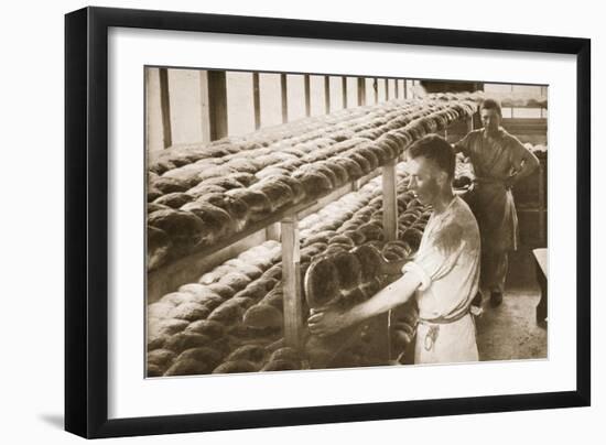 The Bakery, Eastcote, Illustration from 'German Prisoners in Great Britain' (Photogravure)-English Photographer-Framed Giclee Print