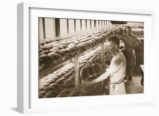 The Bakery, Eastcote, Illustration from 'German Prisoners in Great Britain' (Photogravure)-English Photographer-Framed Giclee Print