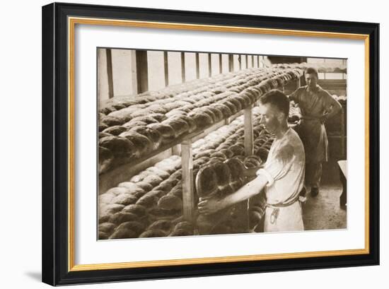 The Bakery, Eastcote, Illustration from 'German Prisoners in Great Britain' (Photogravure)-English Photographer-Framed Giclee Print